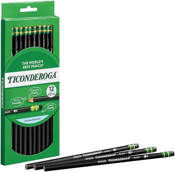 Lápiz de madera Dixon Ticonderoga #2, Negro - Image 7