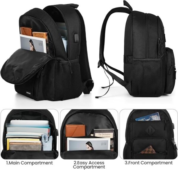 BIKROD Mochila para portátil P28 de 15,6 pulgadas, Compacto - Image 4